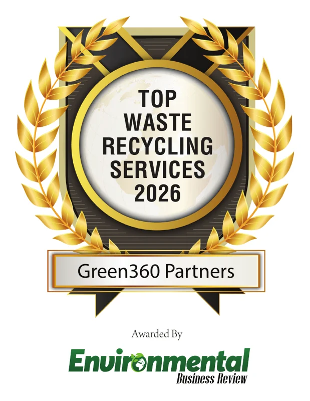 Top Waste Recycling Services 2026 award badge, Environmental Business Review